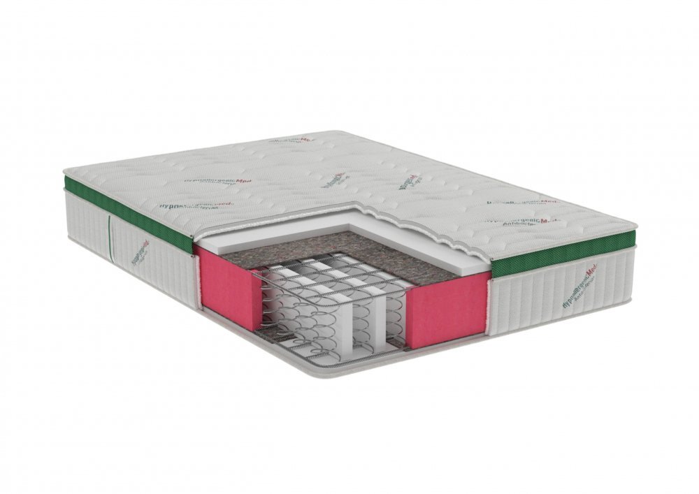 Somnart Saltea cu arcuri HypoallergenicMed Primo Protect 140 x 200 x 23 cm ortopedica cu husa antialergica