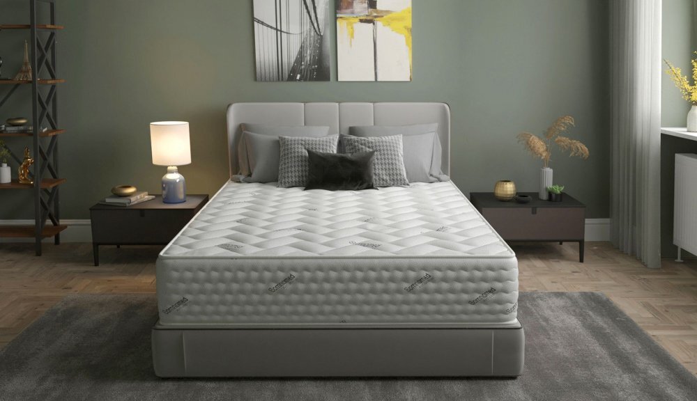 Somnart Saltea cu arcuri Pocket Somnomed comfort Fit Horeca 90x200x30 cm husa tratament antiacarieni