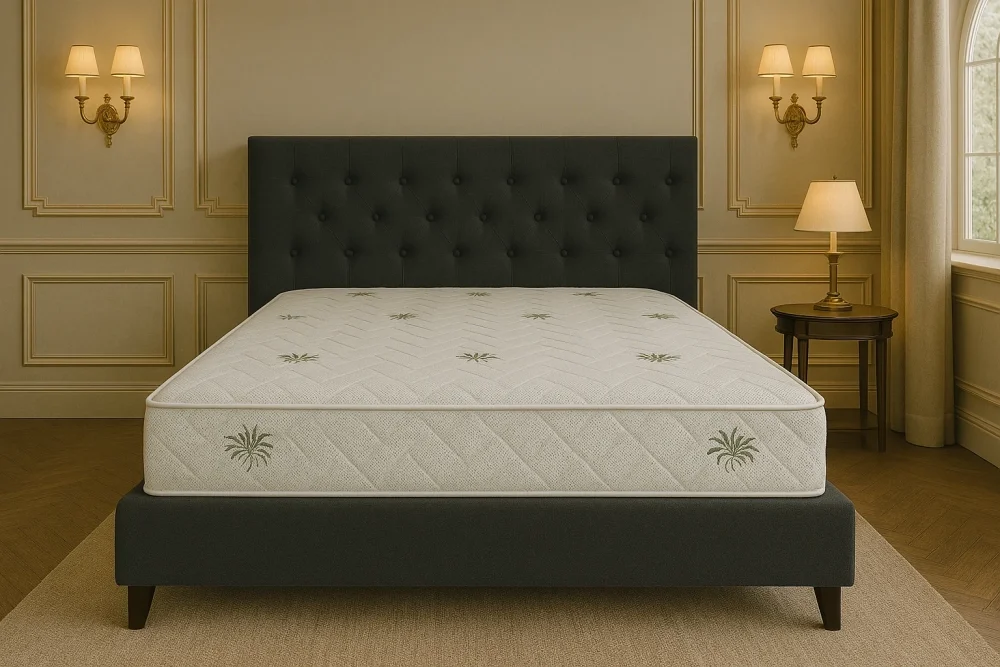 Somnart Saltea cu memorie Aloe Vera 140x200x20 cm husa cu Aloe Vera si fermitate medie