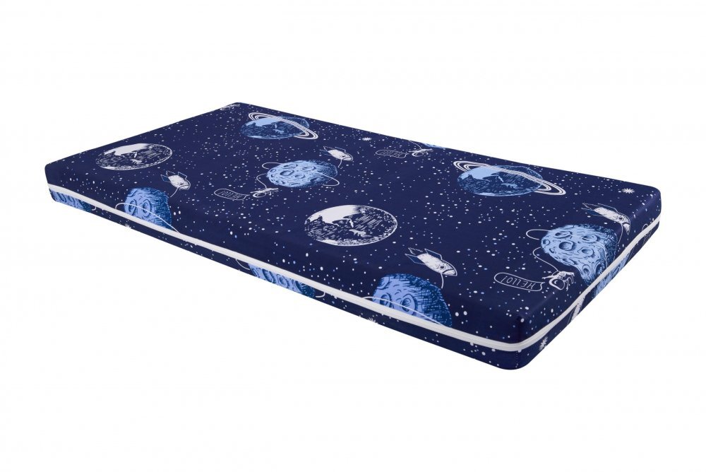 Somnart Saltea cu memorie Memory 70x140x10 cm husa impermeabila model cosmos