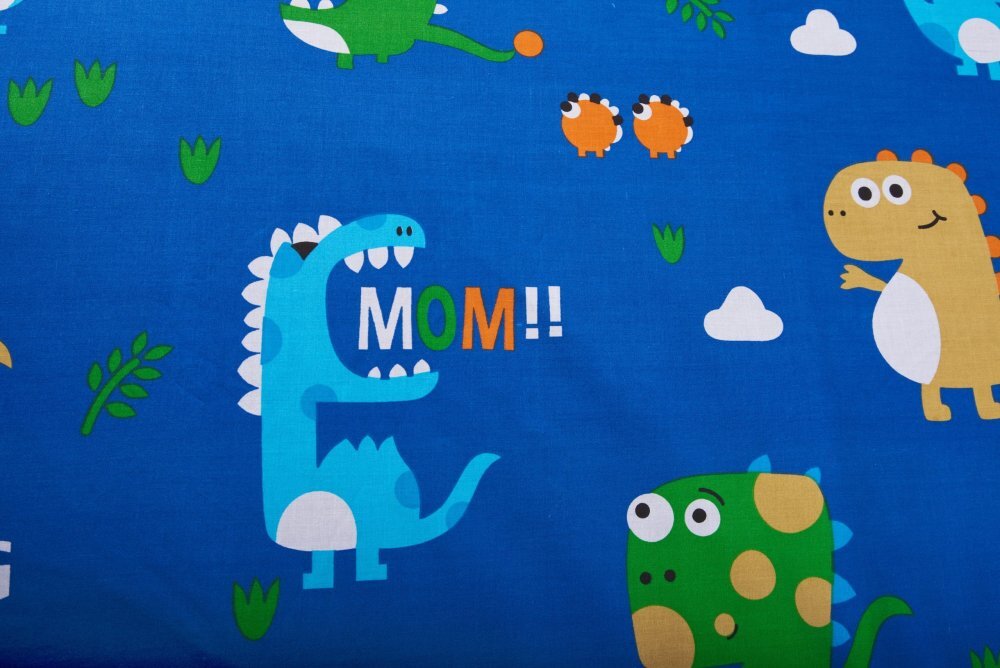 Somnart Saltea cu memorie Memory 70x140x10 cm husa impermeabila model dinozauri