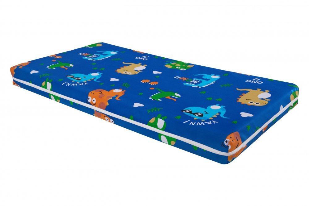 Somnart Saltea cu memorie Memory 70x140x10 cm husa impermeabila model dinozauri