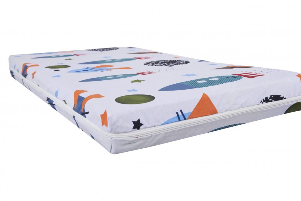Somnart Saltea cu memorie Memory 70x140x10 cm husa impermeabila model Rachete
