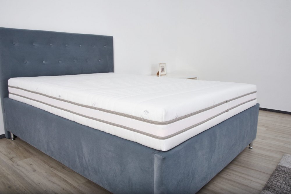 Somnart Saltea cu memorie Memory Tencel 90x200x26 cm 7 zone cu aerisiere 3D Airmesh