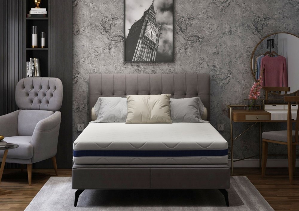 Somnart Saltea cu memorie Optimax Memory 180x200x18cm husa 3D detasabila si lavabila