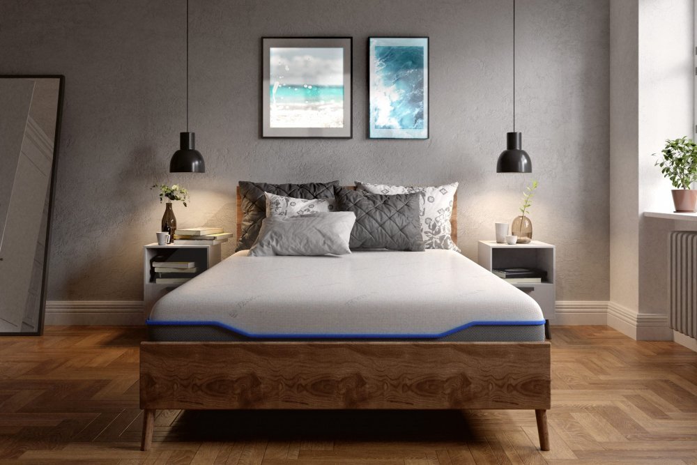 Somnart Saltea cu memorie si arcuri individuale Domine Tencel Ultra Pocket Multilayer 120x200x24 cm cu husa detasabila si fermitate medie
