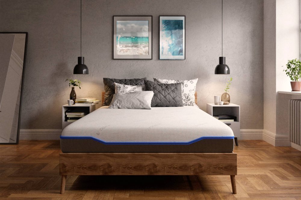 Somnart Saltea cu memorie si arcuri individuale Domine Tencel Ultra Pocket Multilayer 140x190x24 cm cu husa detasabila si fermitate medie
