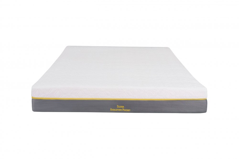 Somnart Saltea cu memorie si arcuri individuale Somnexpert Silver Evolution Pocket Spring 120 x 200 x 24 cm cu husa detasabila