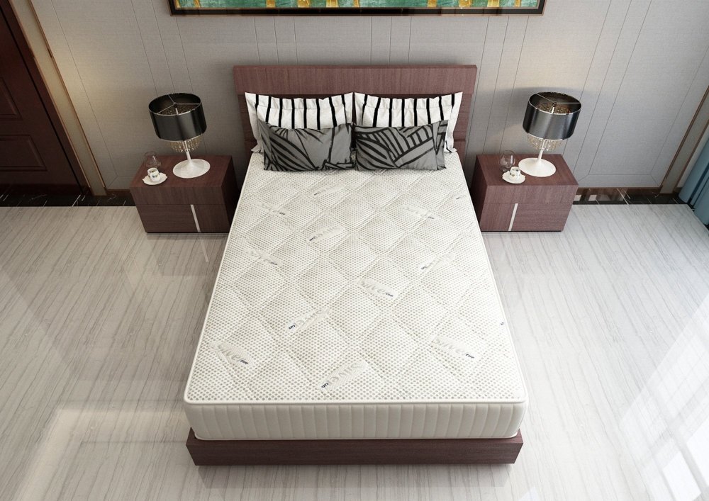 Somnart Saltea cu memorie si arcuri Silver Evolution Pocket Spring 120 x 200 x 30 cm cu husa tricot silver