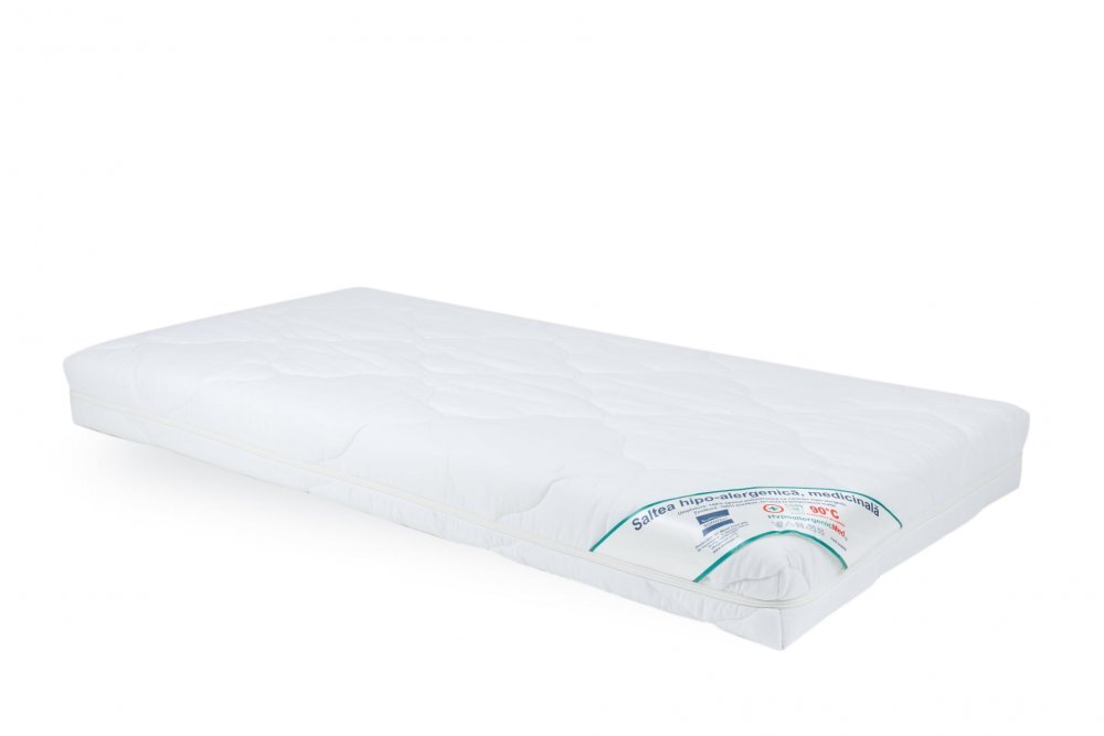 Somnart Saltea cu spuma poliuretanica Hypoallergenicmed 80x160x10 cm husa din bumbac