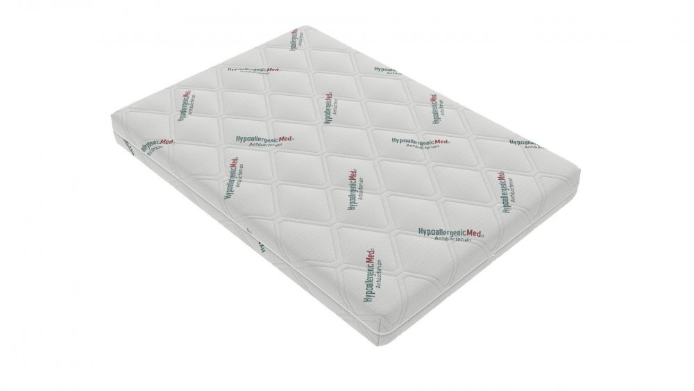 Somnart Saltea din spuma poliuretanica HypoallergenicMed Antibacteria 160 x 200 x 18 cm cu husa detasabila