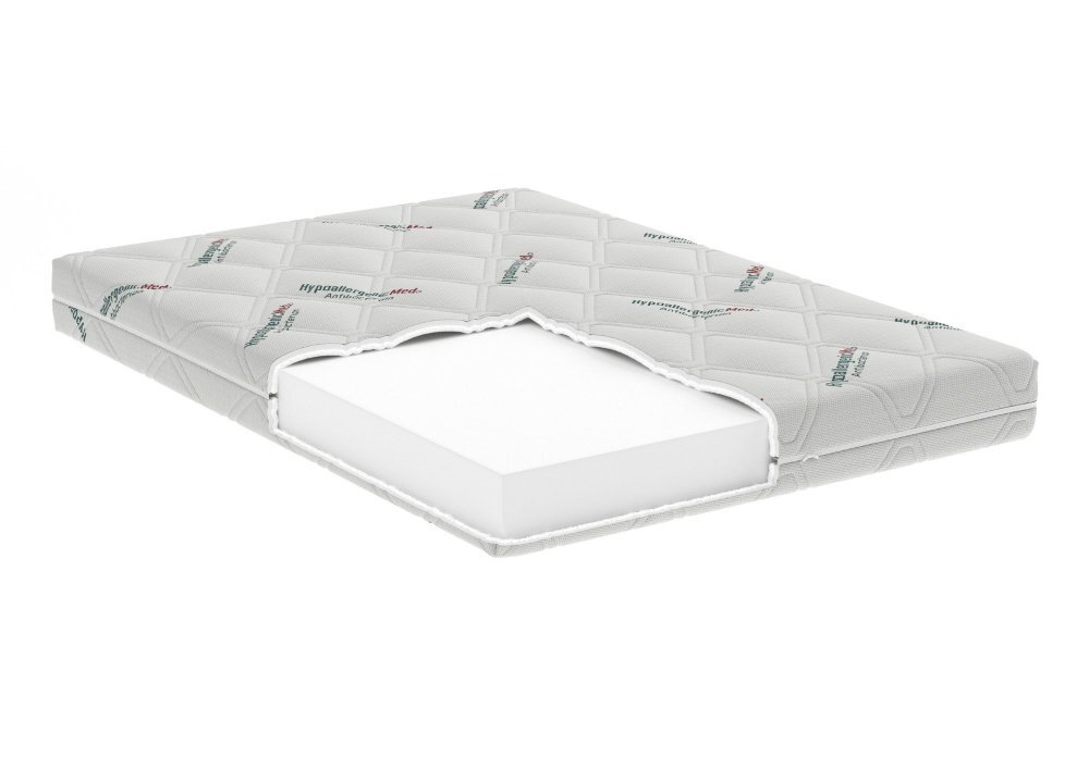 Somnart Saltea din spuma poliuretanica HypoallergenicMed Antibacteria 90 x 200 x 18 cm cu husa detasabila