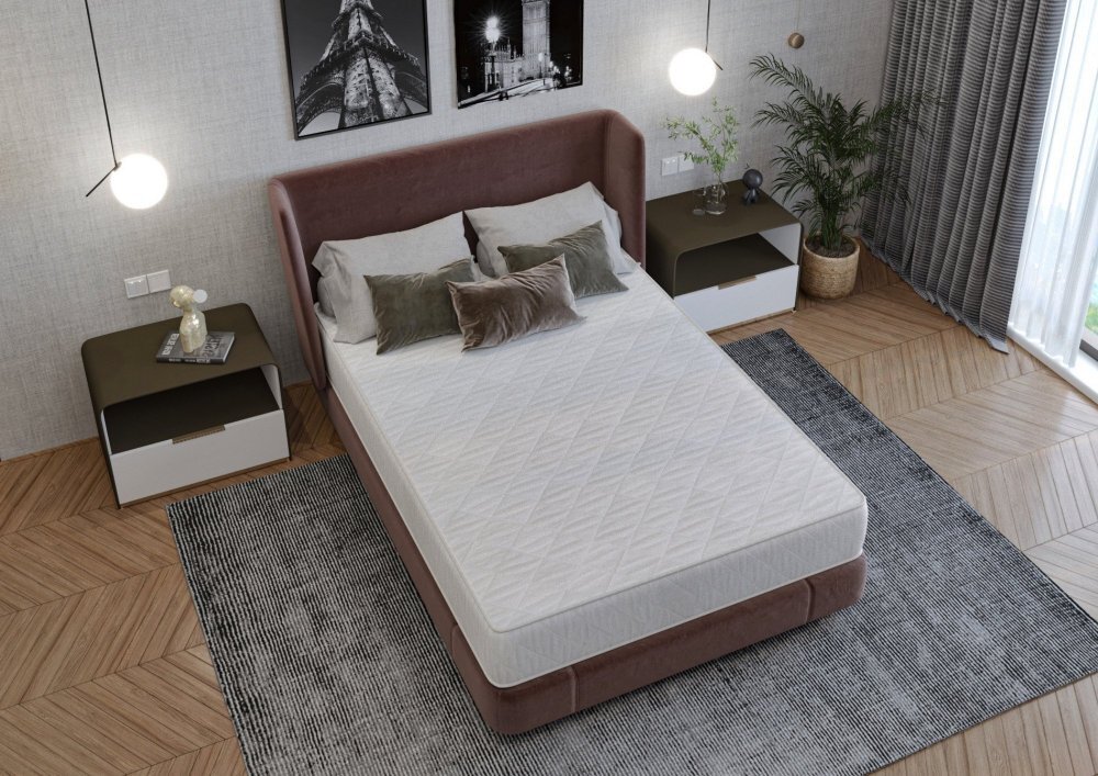 Somnart Saltea ortopedica Dorma 160 x 200 x 20 cm cu arcuri si husa matlasata