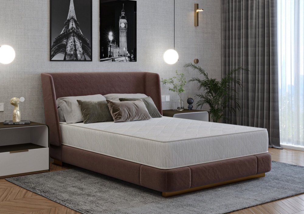 Somnart Saltea ortopedica Dorma 90 x 200 x 20 cm cu arcuri si husa matlasata