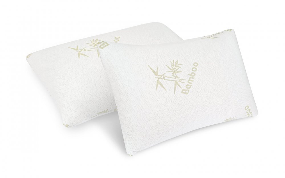 Somnart Set 2 perne Bamboo Memory cu husa detasabila din bambus 50 x 70 cm