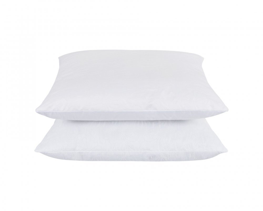 Somnart Set 2 perne Belina din microfibra lavabile la masina alb 60 x 60 cm