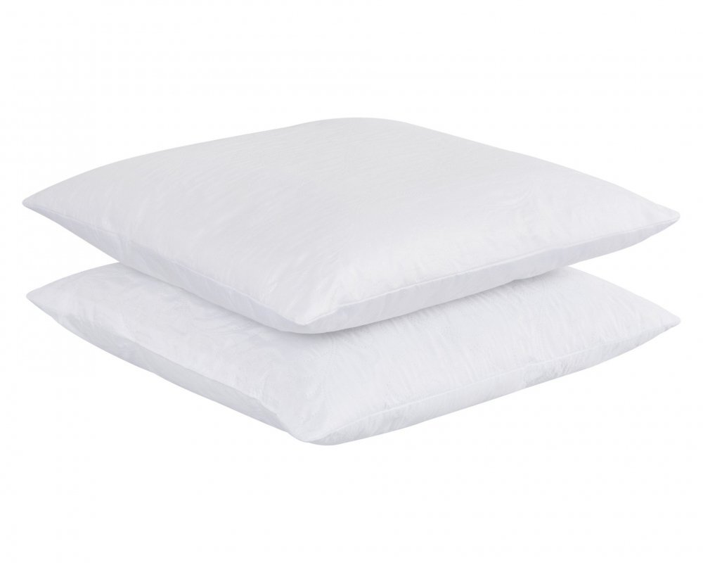Somnart Set 2 perne Belina din microfibra lavabile la masina alb 60 x 60 cm