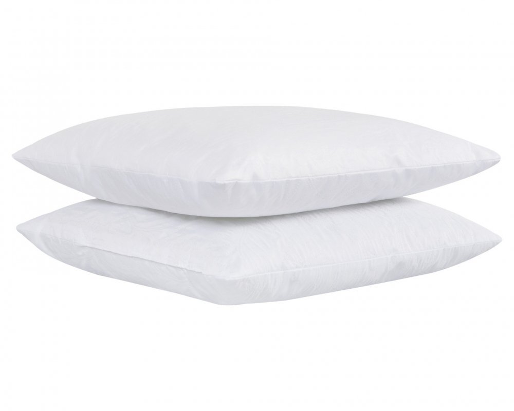 Somnart Set 2 perne Belina din microfibra lavabile la masina alb 60 x 60 cm