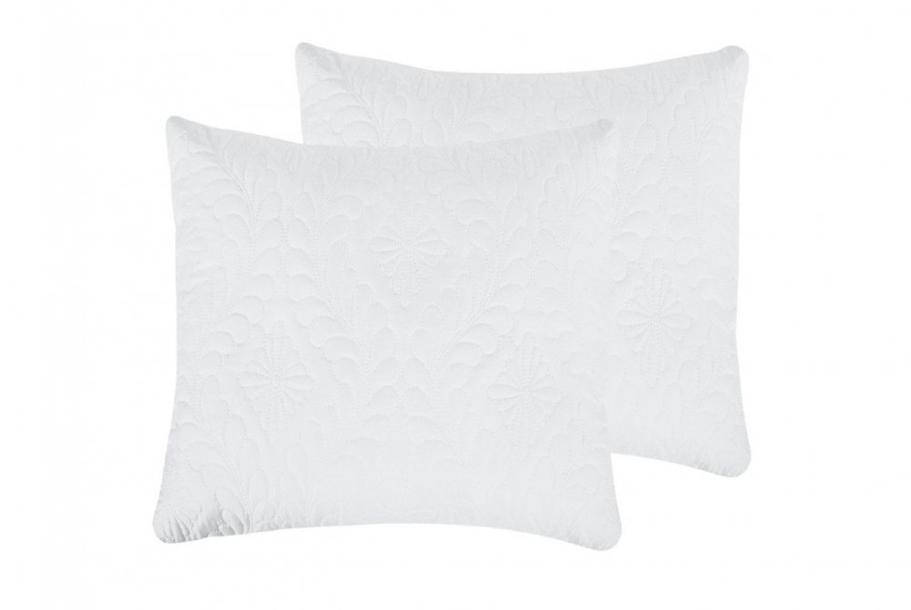 Somnart Set 2 perne Belina din microfibra lavabile la masina alb 60 x 60 cm