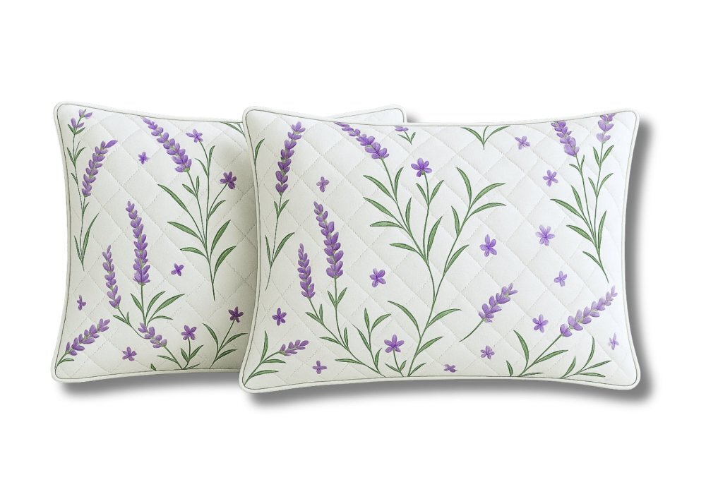 Somnart Set 2 perne Lavanda confort matlasate 50 x 70 cm
