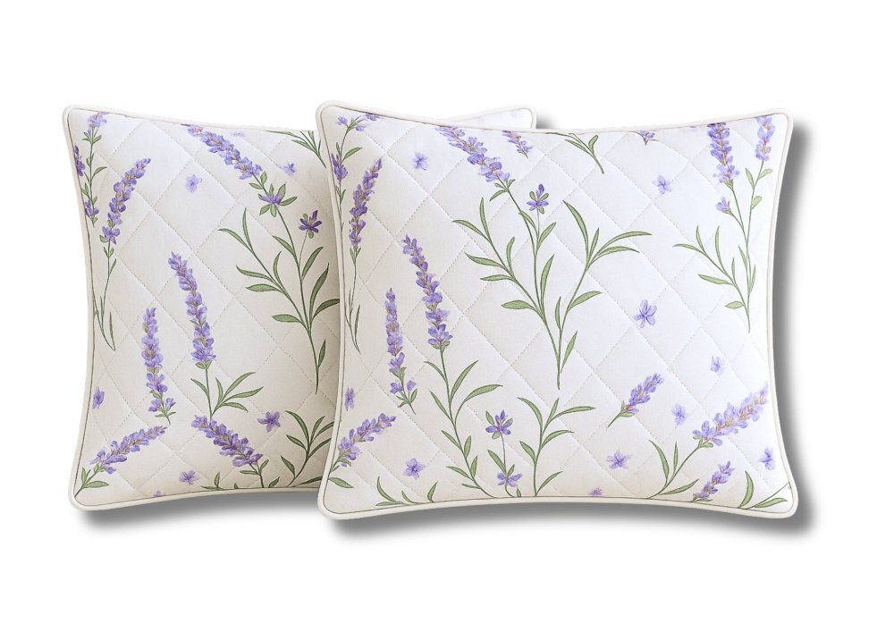 Somnart Set 2 perne Lavanda Confort matlasate 60 x 60 cm