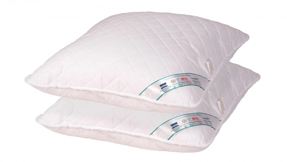 Somnart Set 2 perne medicinale hipoalergenice matlasate lavabile 70 x 70 cm