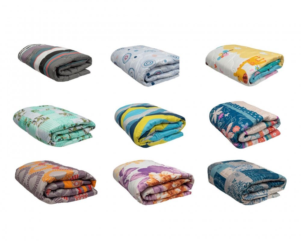 Somnart Set 2 pilote 4 Anotimpuri Viseo din microfibra imprimata 180 x 200 cm