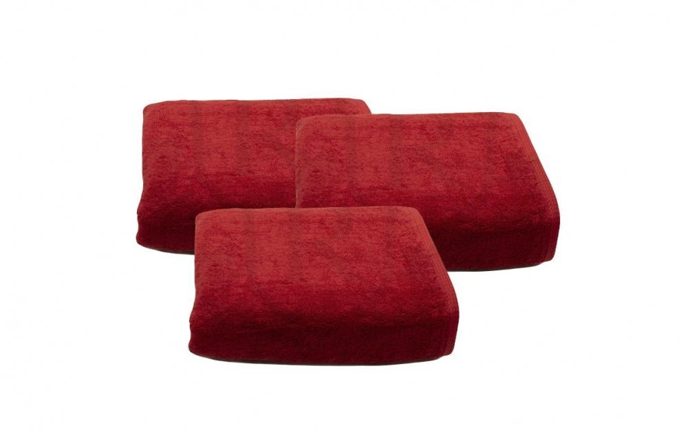 Somnart Set 2 prosoape de corp din bumbac 70 x 140 cm rosu