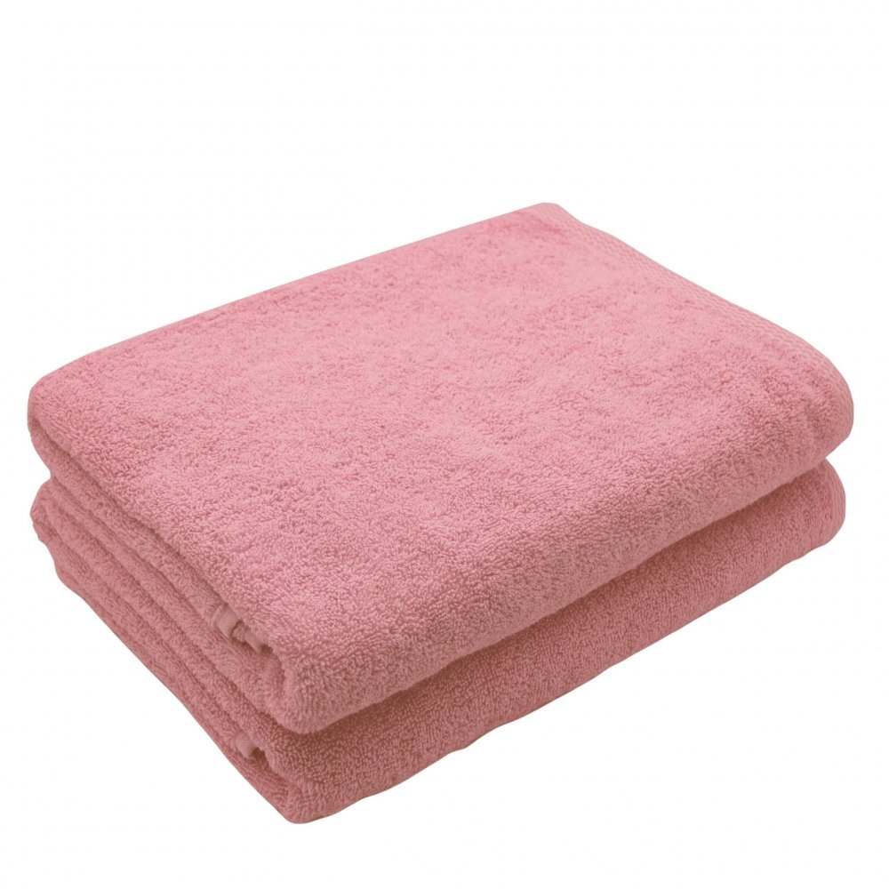Somnart Set 2 prosoape de corp din bumbac 70 x 140 cm roz