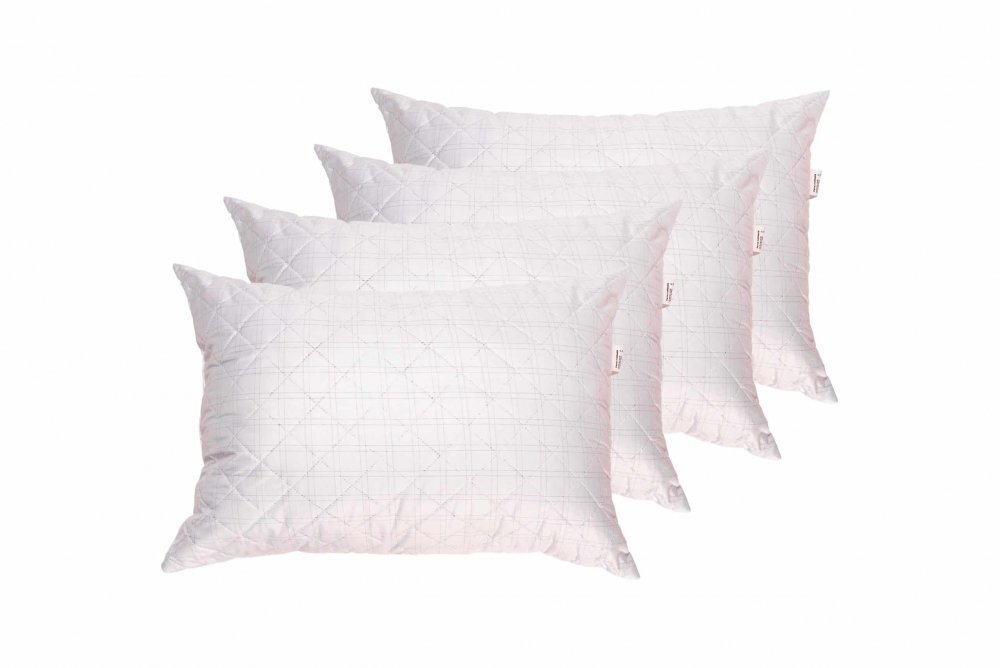 Somnart Set 4 perne matlasate din microfibra cu fibre de carbon 50x70 cm