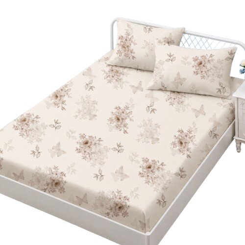 Somnart Set husa de pat din finet cu 2 fete de perna Soft Magnolia 160 x 200 cm