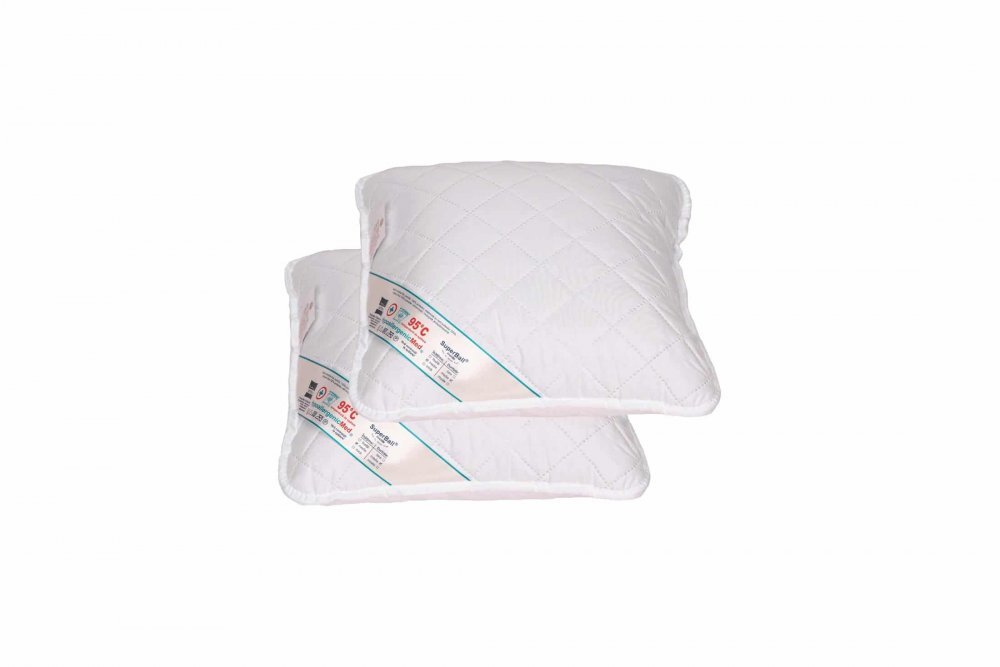 Somnart Set HypoallergenicMed cu pilota 180 x 200 cm 2 perne 50 x 70 cm si 2 perne 40 x 40 cm din microfibra matlasata