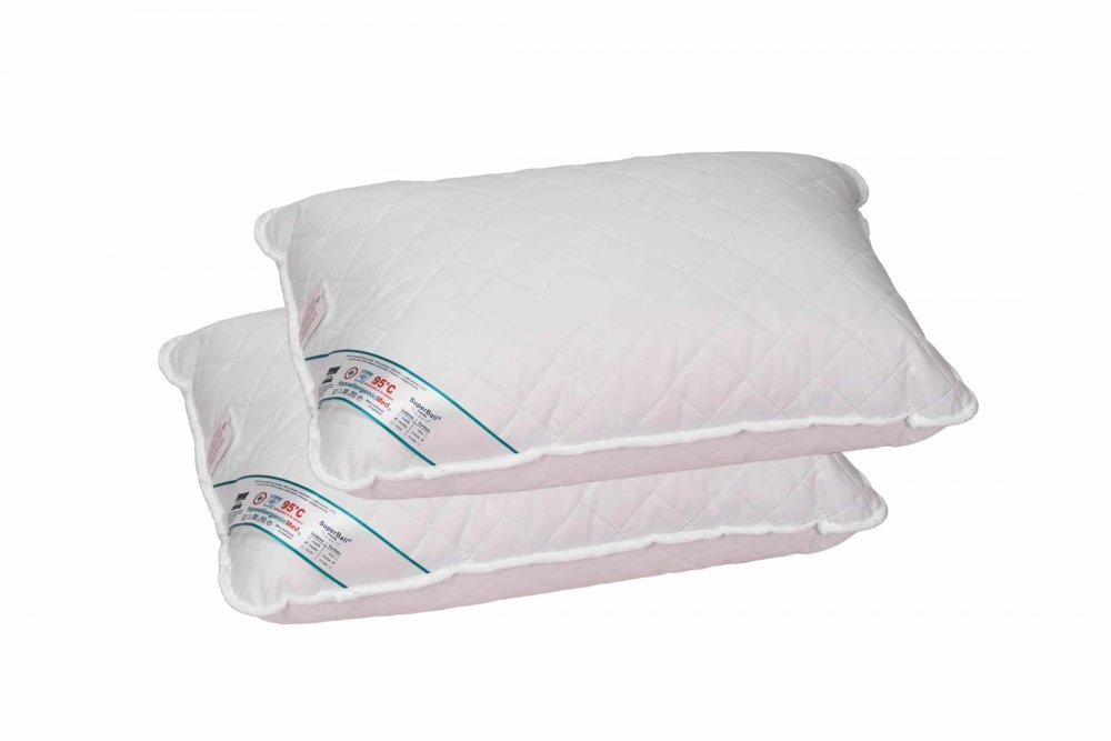 Somnart Set HypoallergenicMed cu pilota 180 x 200 cm si 2 perne 50 x 70 cm din microfibra matlasata