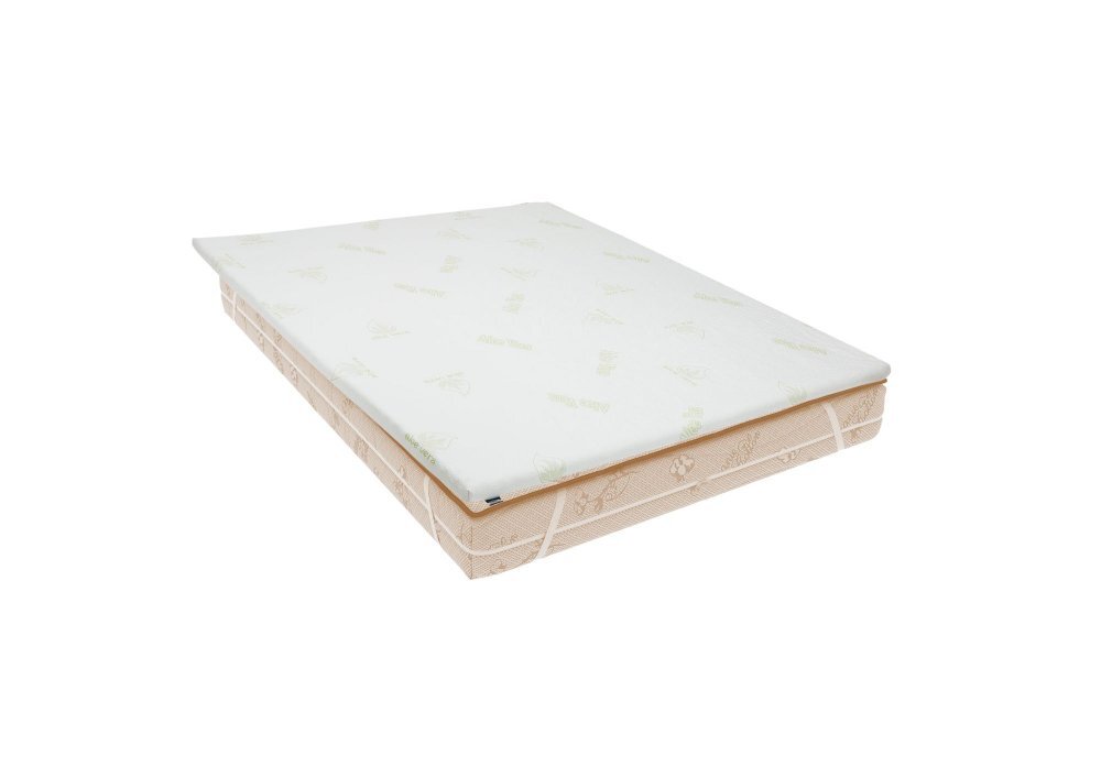 Somnart Topper Aloe Vera cu elastic husa detasabila si lavabila 140 x 200 x 5 cm fermitate medie