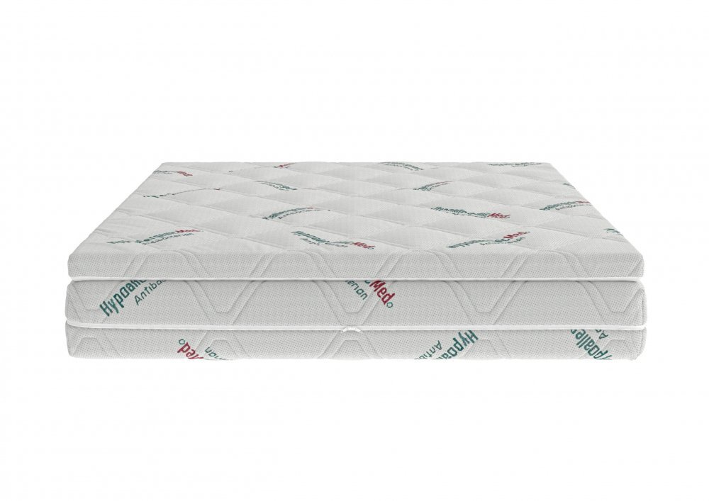 Somnart Topper Hypoallergenicmed Antibacteria cu husa detasabila si lavabila 140 x 200 x 5 cm