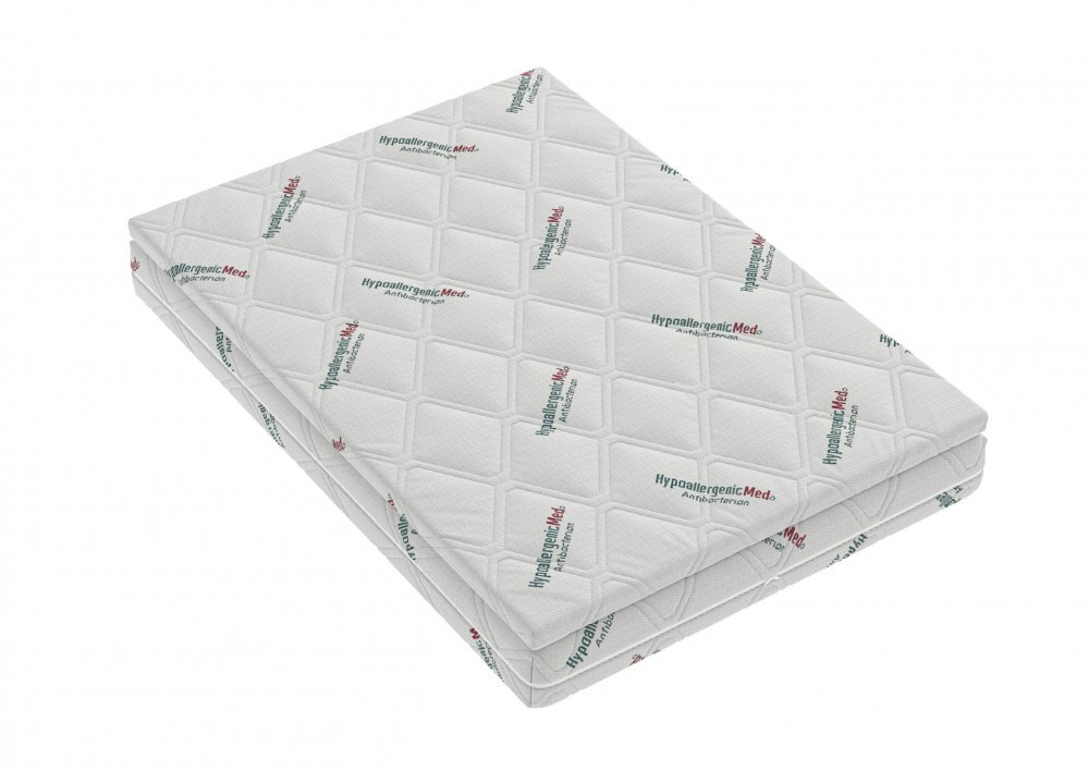 Somnart Topper Hypoallergenicmed Antibacteria cu husa detasabila si lavabila 140 x 200 x 5 cm