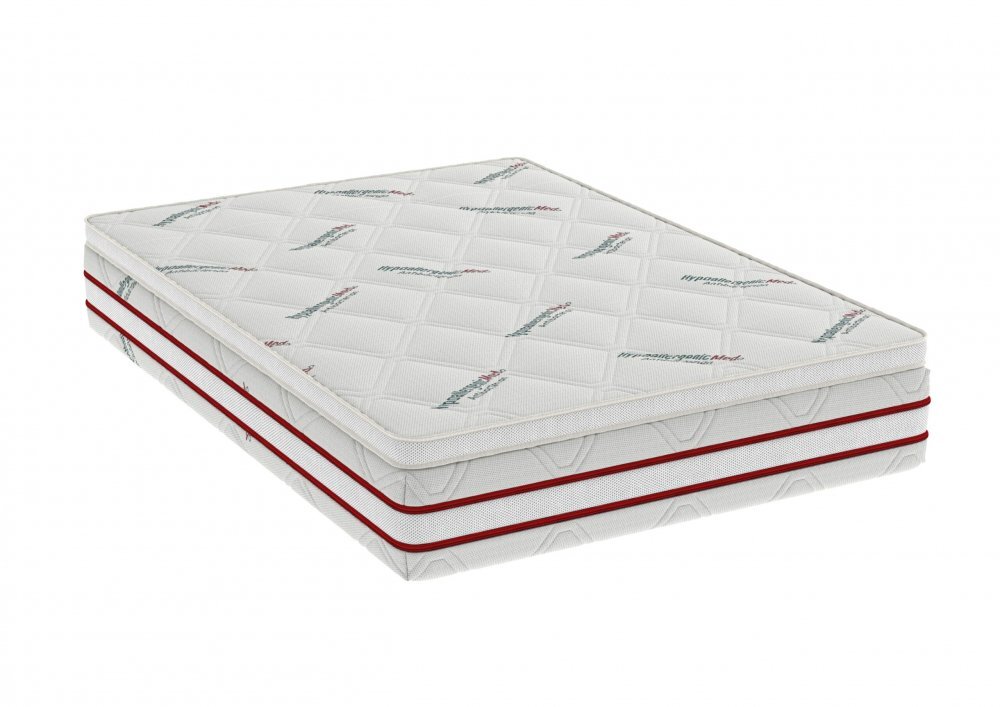 Somnart Topper Hypoallergenicmed Antibacteria cu husa detasabila si lavabila 90 x 200 x 5 cm