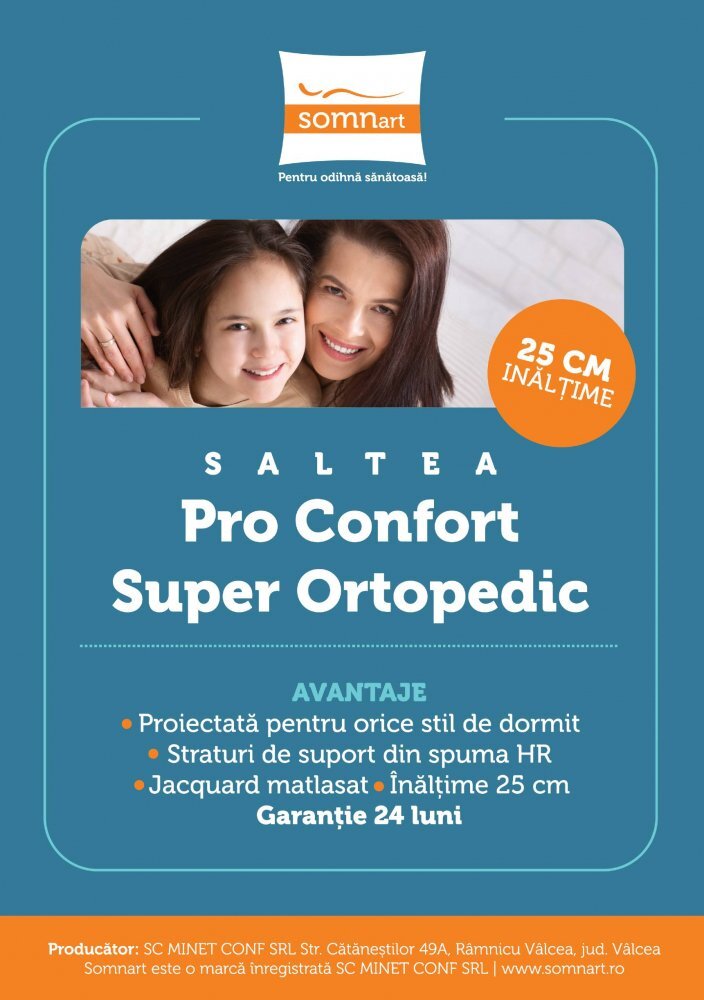 Somnart Topper Hypoallergenicmed cu husa detasabila din microfibra 90 x 200 x 5 cm