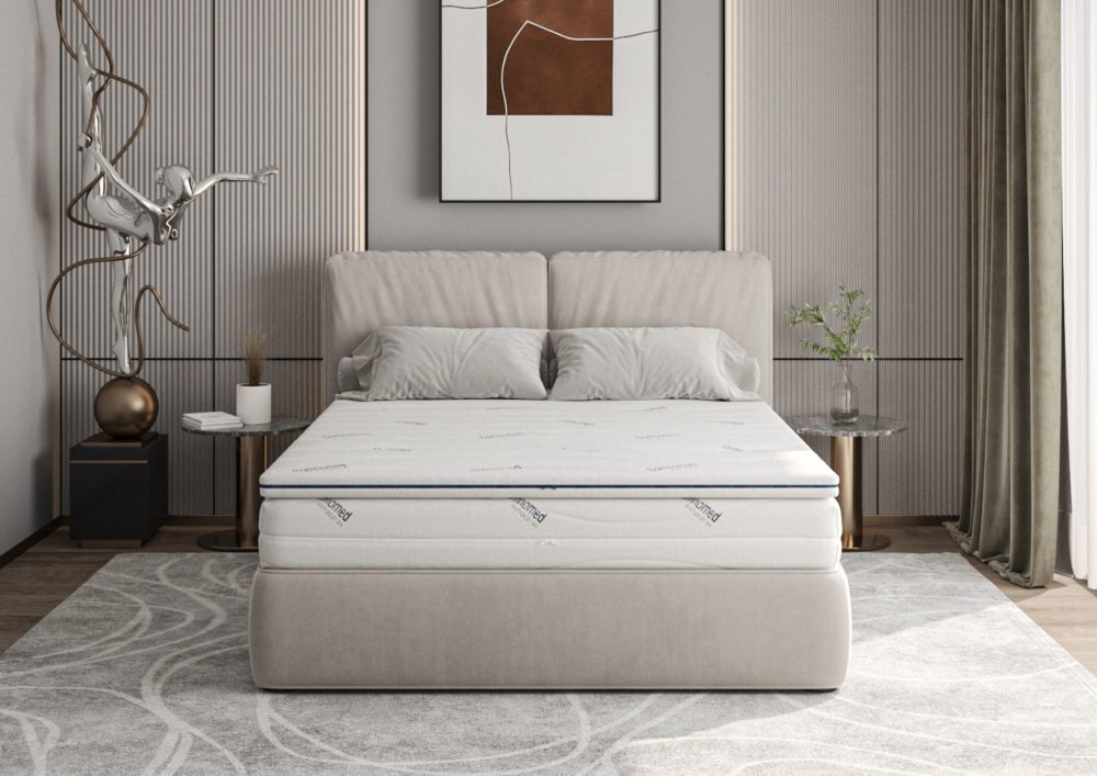Somnart Topper Somnomed Antiacaria cu husa detasabila si lavabila 90 x 200 x 7 cm