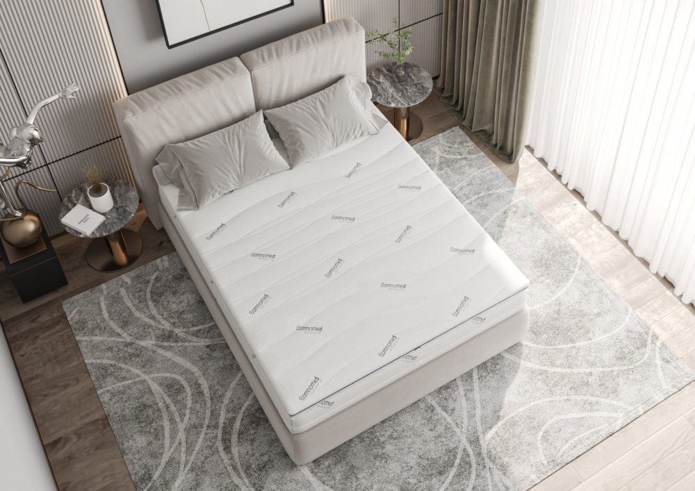 Somnart Topper Somnomed Antiacaria cu husa detasabila si lavabila 90 x 200 x 7 cm