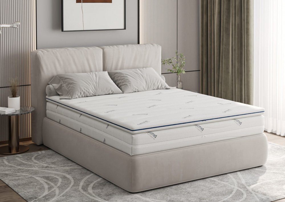 Somnart Topper Somnomed Antiacaria cu husa detasabila si lavabila 90 x 200 x 7 cm