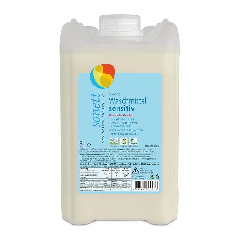 Sonett Detergent lichid pentru rufe sensitive ecologic 5l