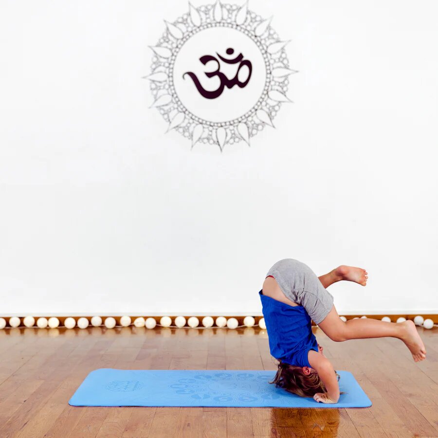 Soul Mates Saltea Yoga pentru copii ecologica Wave albastra
