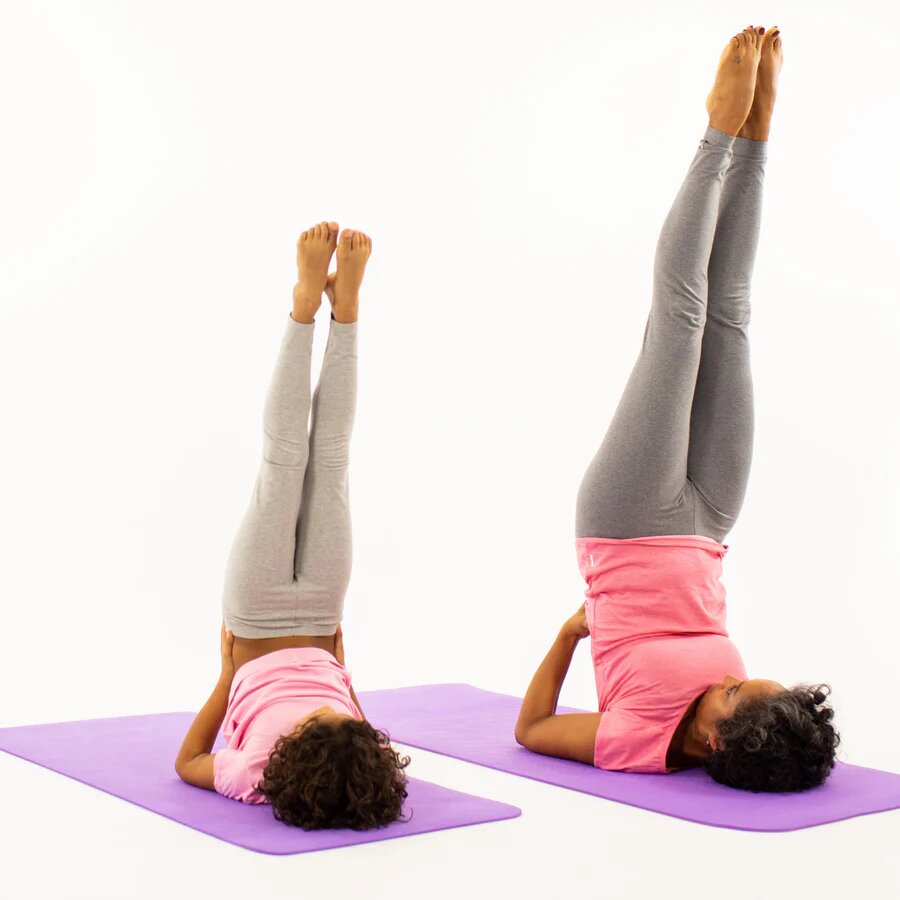 Soul Mates Set Yoga mama-copil saltele asortate si carduri incluse Cloud mov