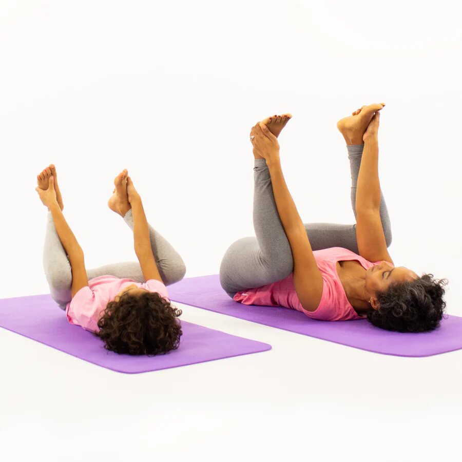 Soul Mates Set Yoga mama-copil saltele asortate si carduri incluse Cloud mov