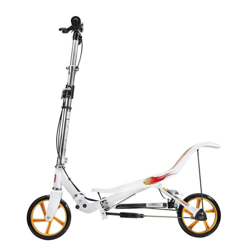 Space Scooter Trotineta pliabila X580 Series Alb ghidon reglabil suspensie greutate admisa 90 kg
