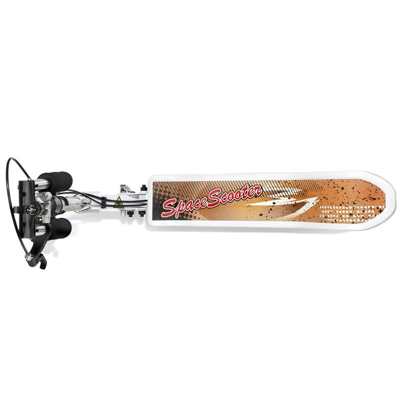 Space Scooter Trotineta pliabila X580 Series Alb ghidon reglabil suspensie greutate admisa 90 kg