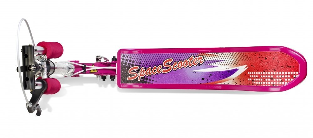 Space Scooter Trotineta X360 Series Junior Roz ghidon reglabil pliabila suspensii greutate suportata 60 kg varsta 4 ani+
