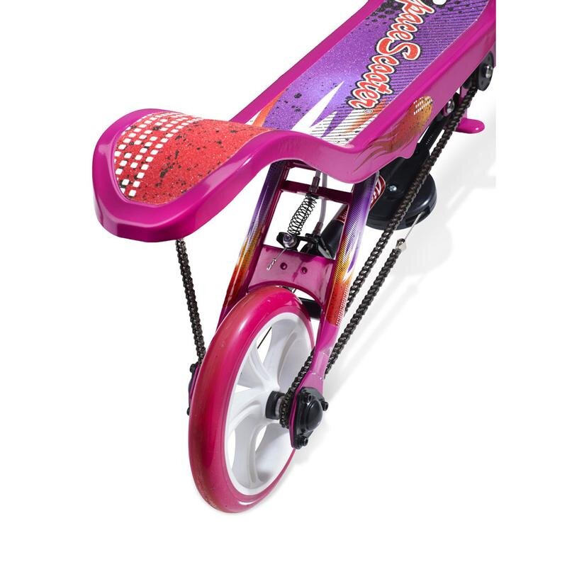 Space Scooter Trotineta X580 Series roz ghidon reglabil pliabil frana de mana suspensii greutate suportata 90 kg varsta 8 ani+