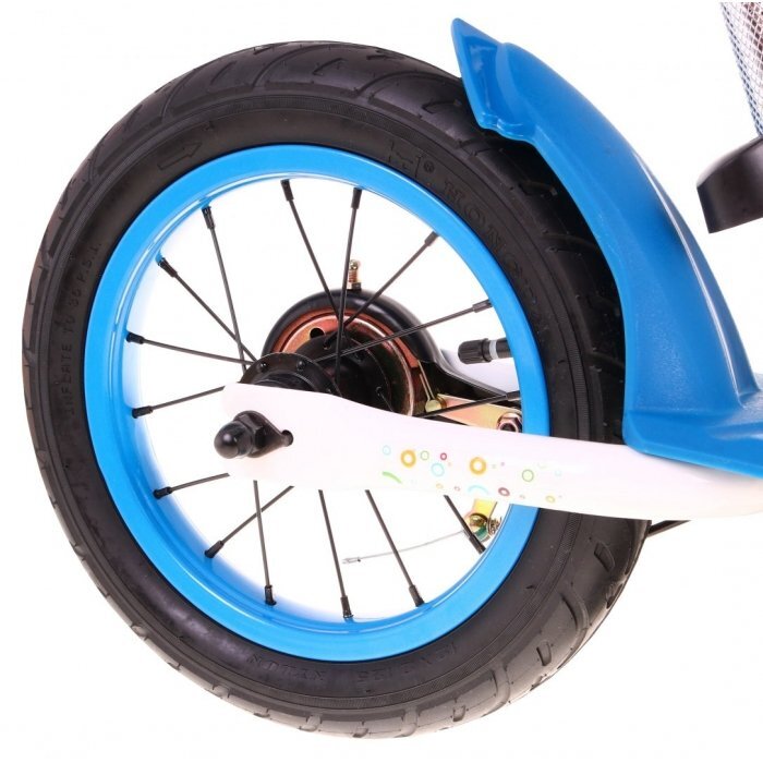 SporTrike Bicicleta fara pedale cu frana suport picioare si roti gonflabile Balancer albastru